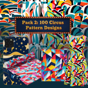 100 Seamless Pattern Pack 2 – Repeating Tiling Patterns for POD (PNG/JPG)